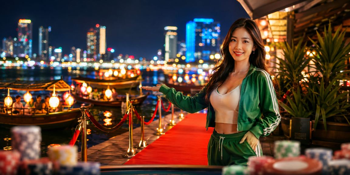 Cảnh biển Đà Nẵng với người dùng trẻ theo dõi esports và đặt cược trực tuyến trên điện thoại