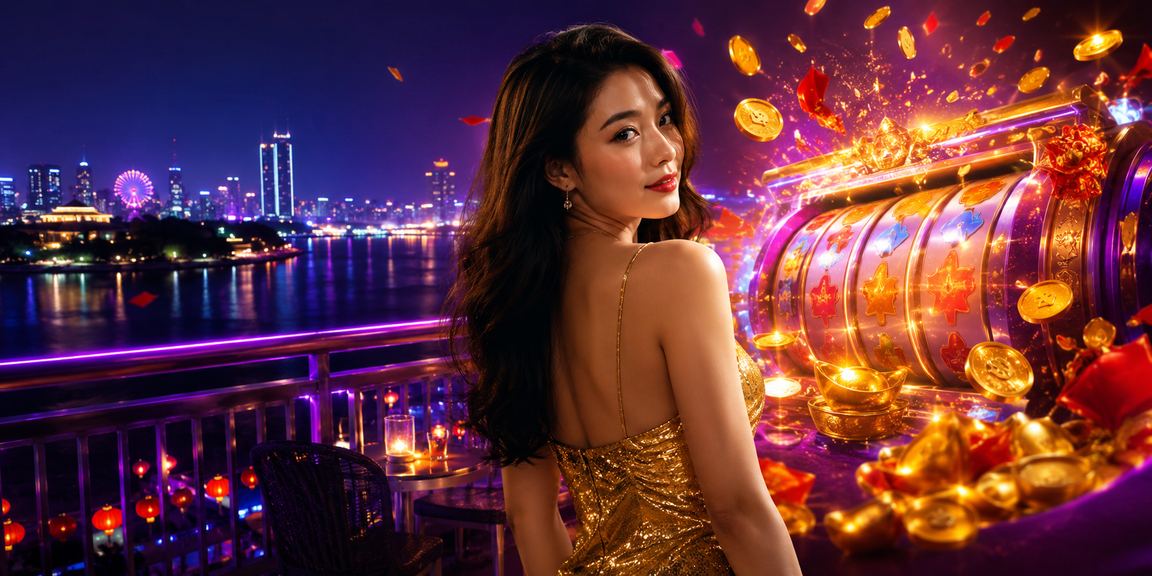 Màn hình điện thoại hiển thị giao diện game slot tại bãi biển Hà Nội