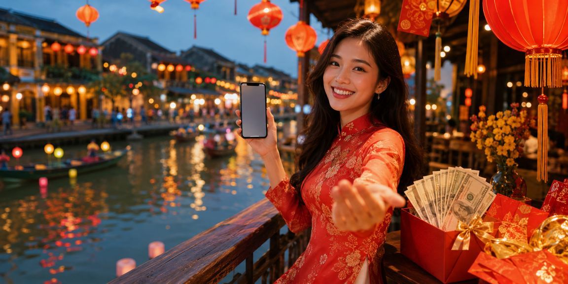 Phong bì đỏ may mắn và ưu đãi thưởng hấp dẫn tại Hội An